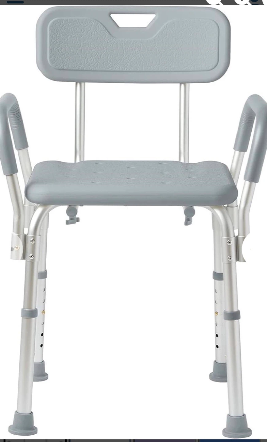 Adjustable Bath Seat with Back and Arms