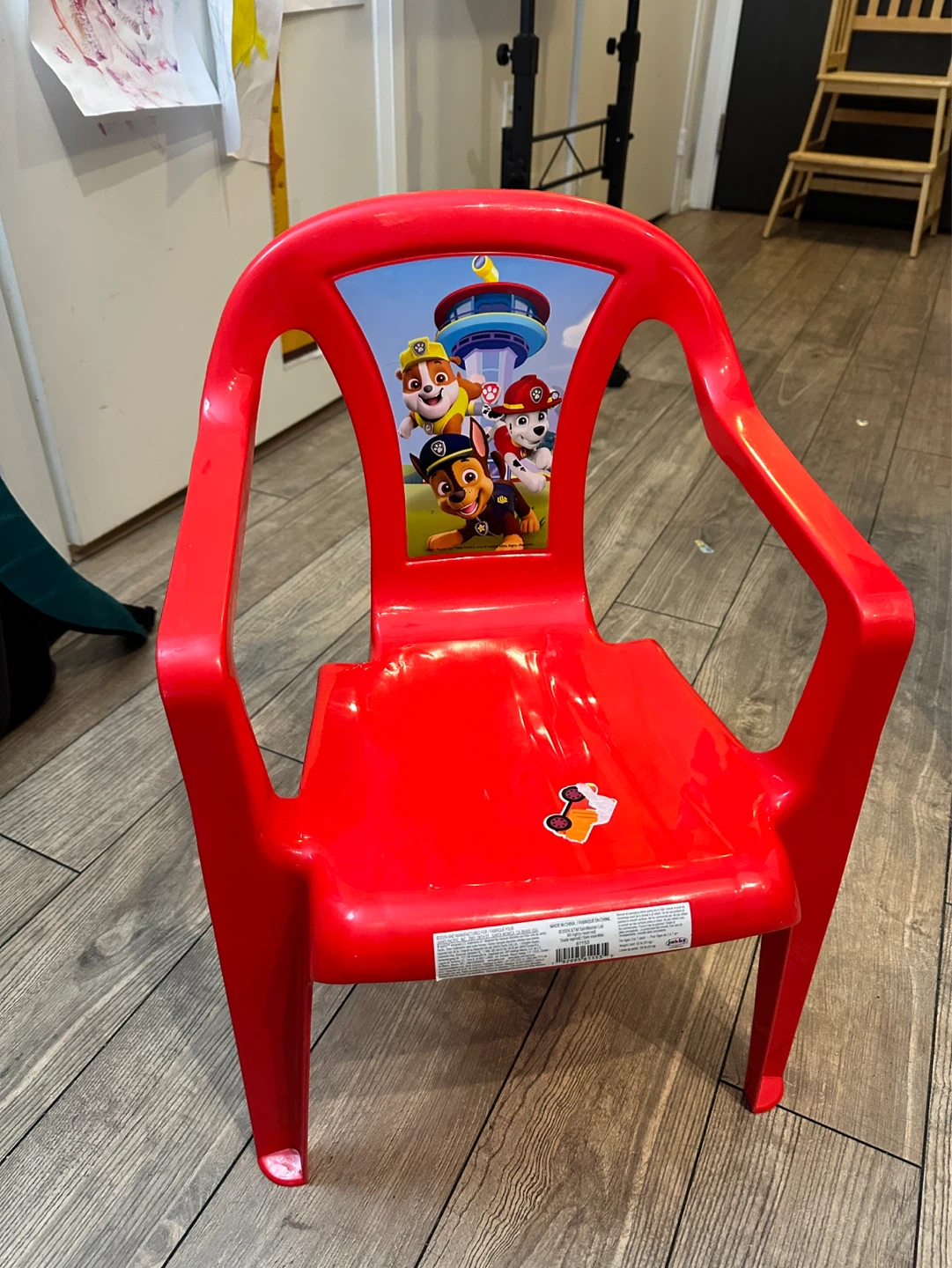 Red Paw Patrol Plastic Kids Chair