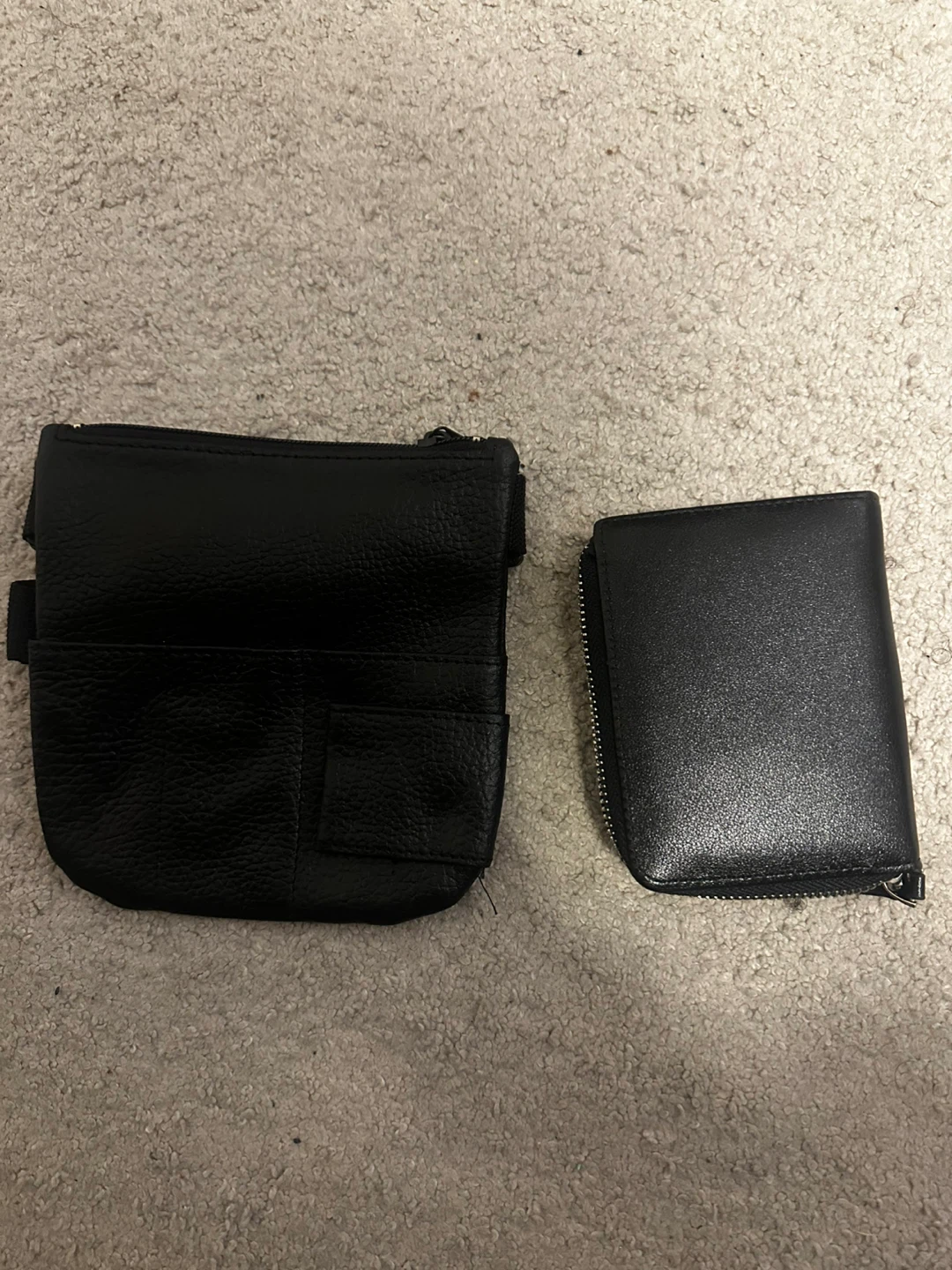 Hengsheng Black Leather Wallet and Pouch Set - photo 2