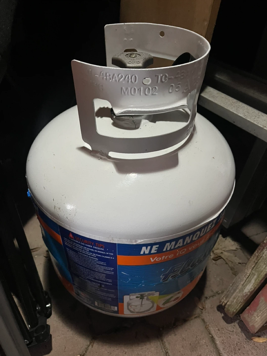 Propane tank 20 lbs