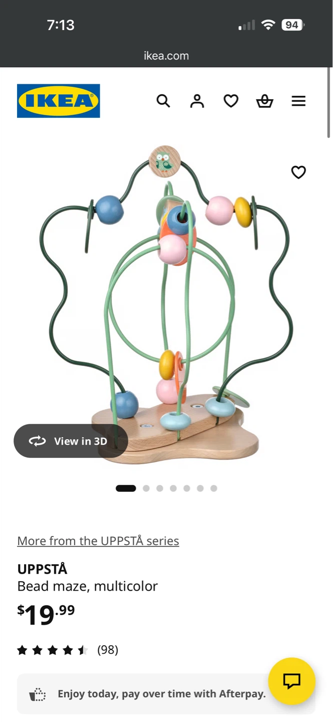 IKEA UPPSTÅ Bead Maze Toy