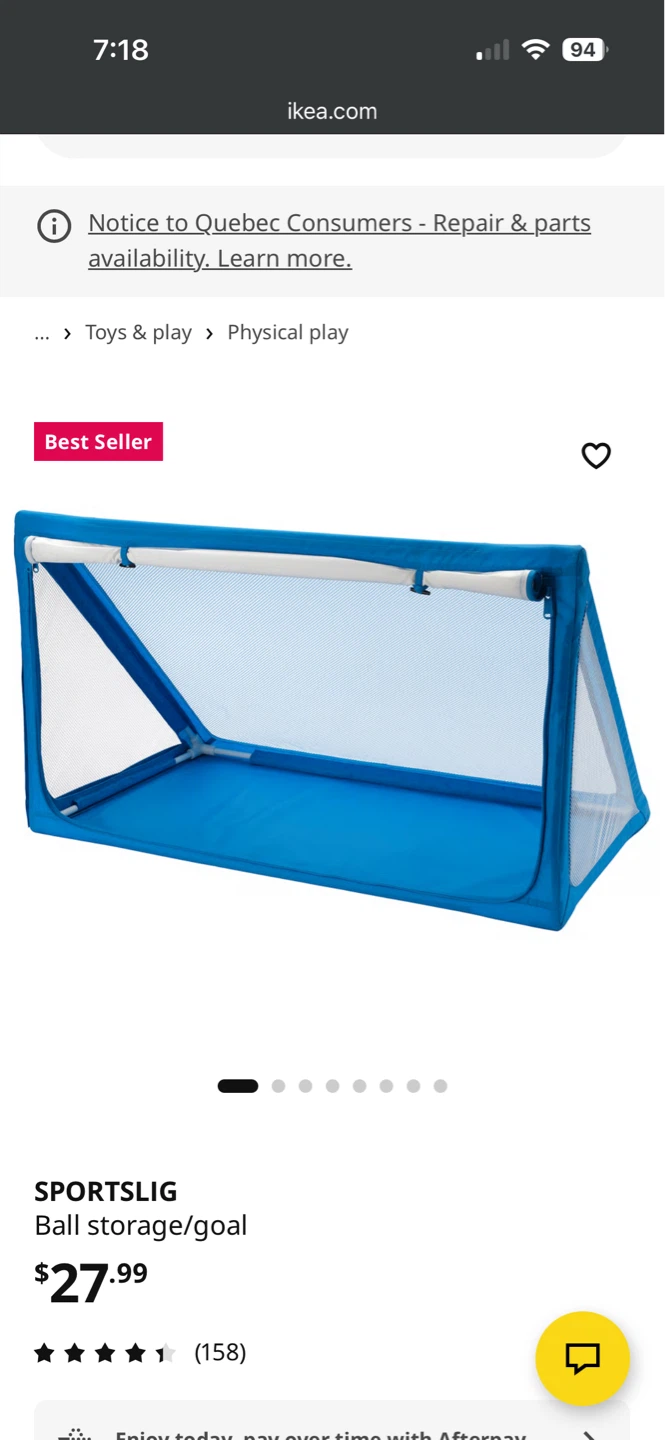 IKEA SPORTSLIG Ball Storage/Goal