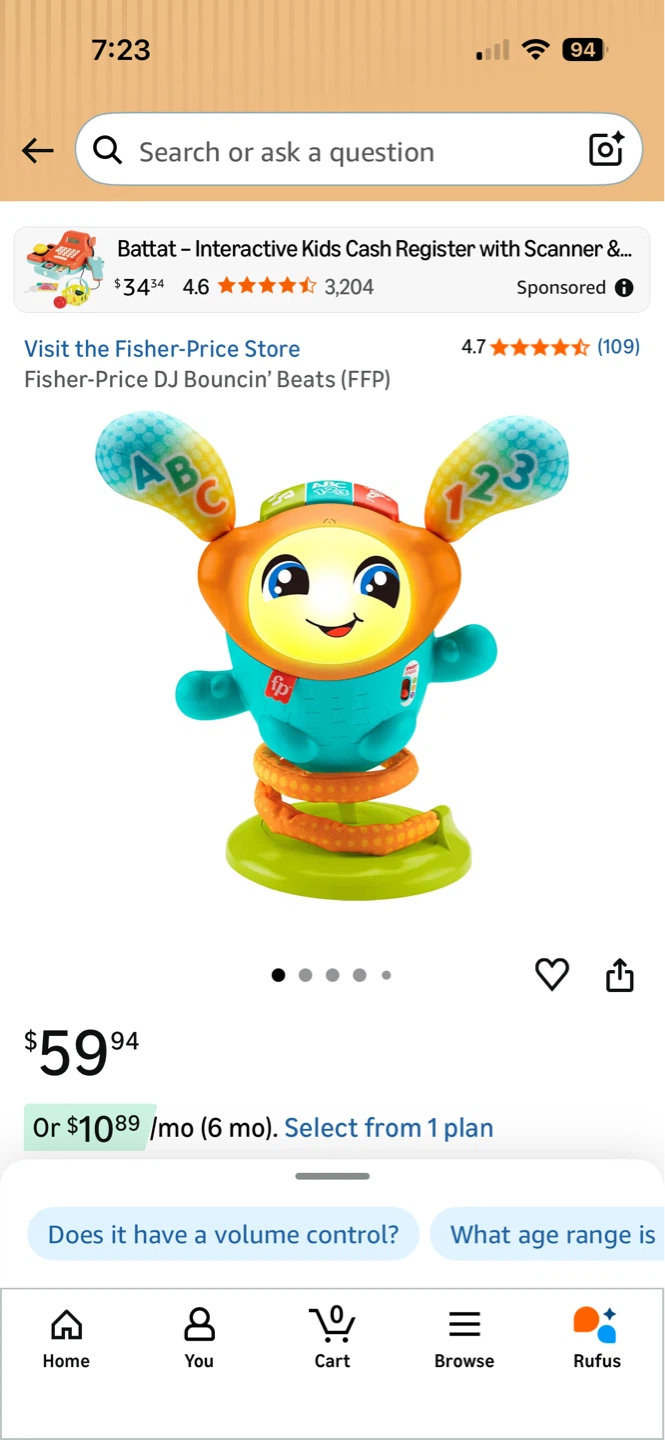 Fisher-Price DJ Bouncin' Beats Toy