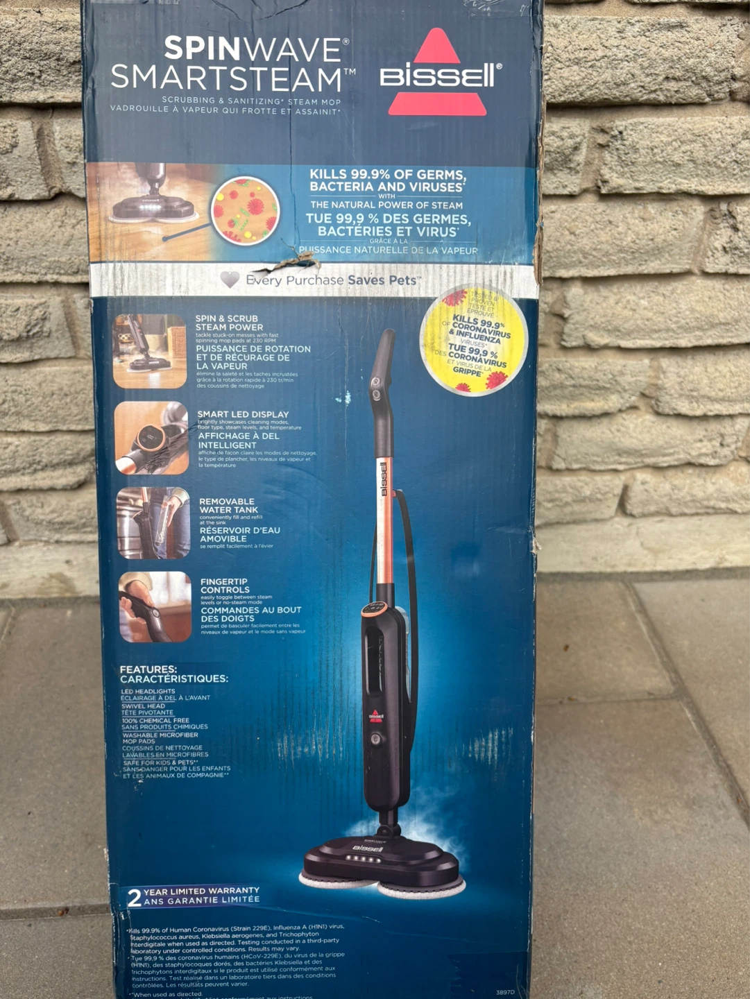 Bissell SpinWave SmartSteam Mop