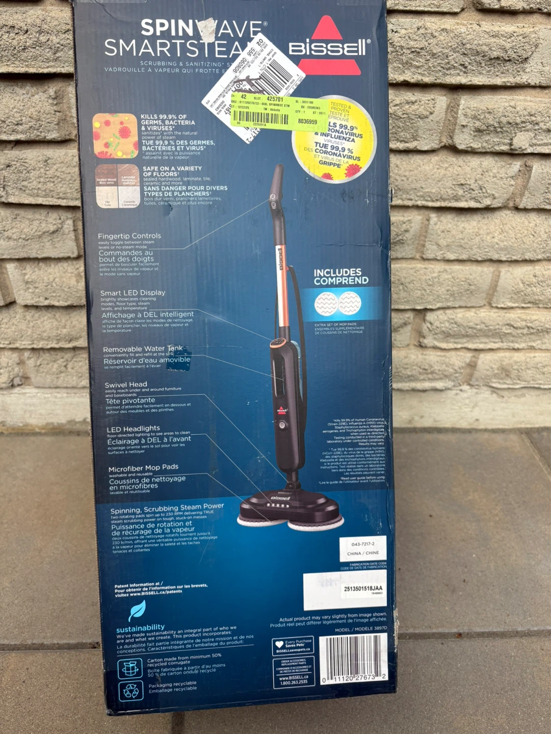 Bissell SpinWave SmartSteam Mop - photo 3