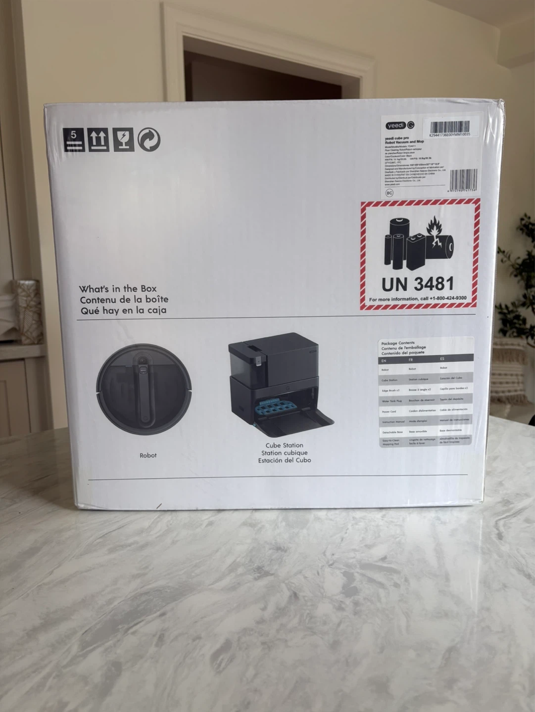 Yeedi Cube Pro Robot Vacuum and Mop with Auto-Cleaning Station - photo 5