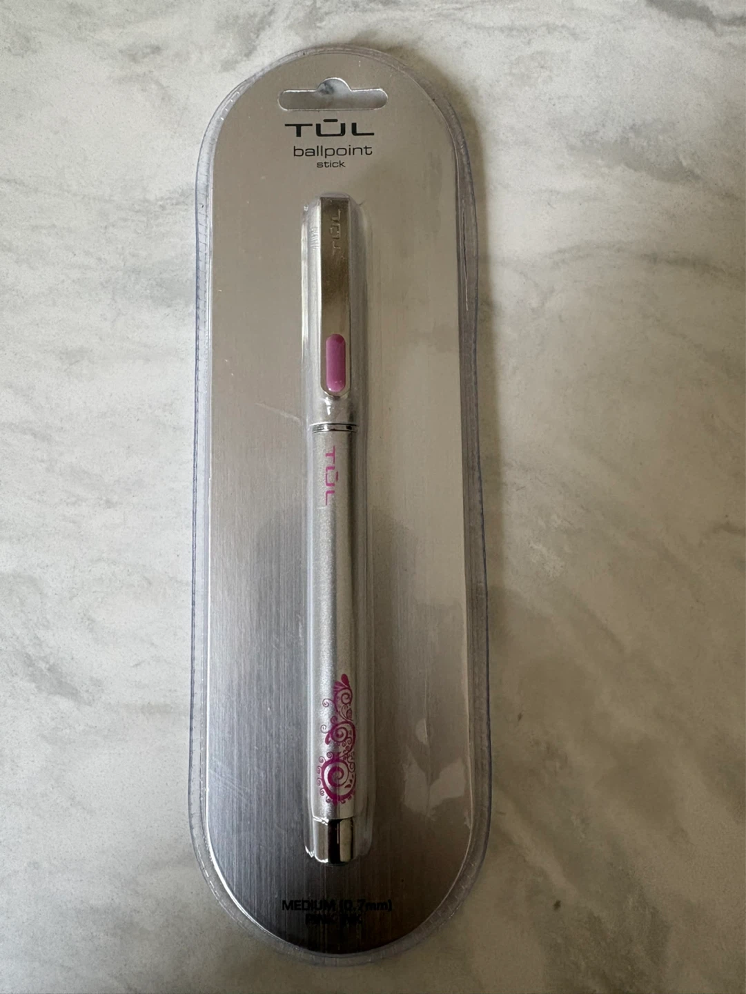 TUL Ballpoint Stick Pen - Medium (0.7mm) Pink Ink.  Qty 1200