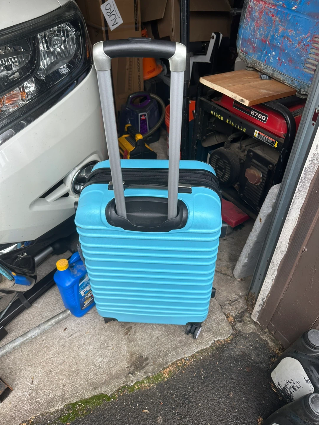 Blue Hardshell Carry-On Luggage - photo 2