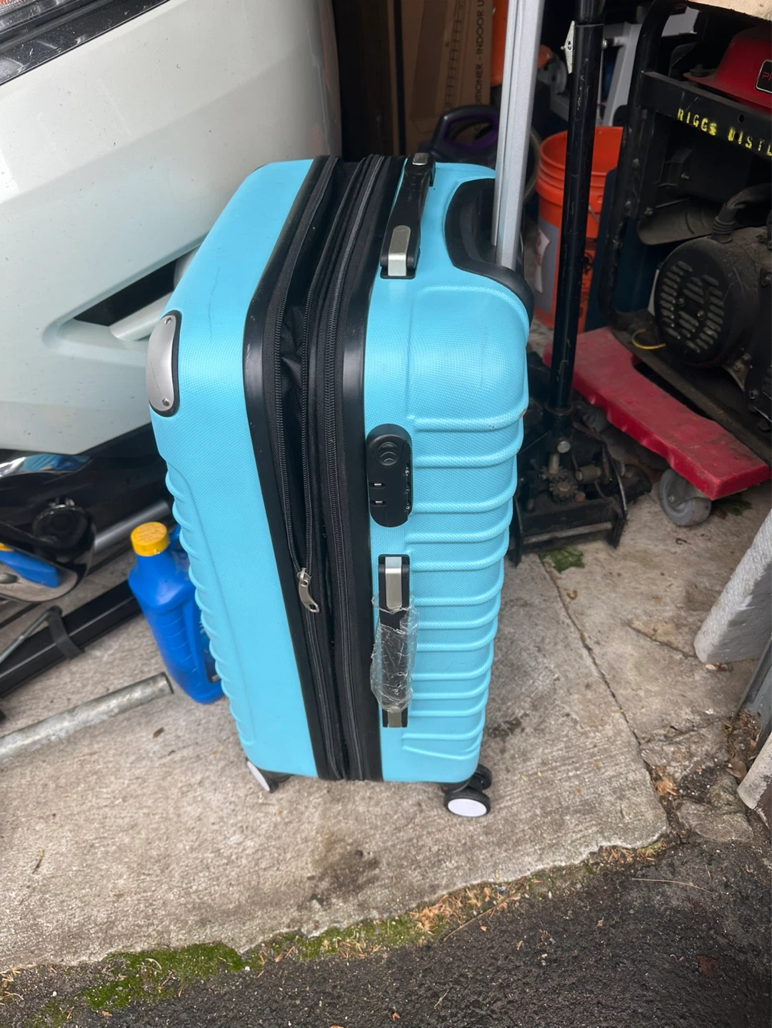 Blue Hardshell Carry-On Luggage - photo 3
