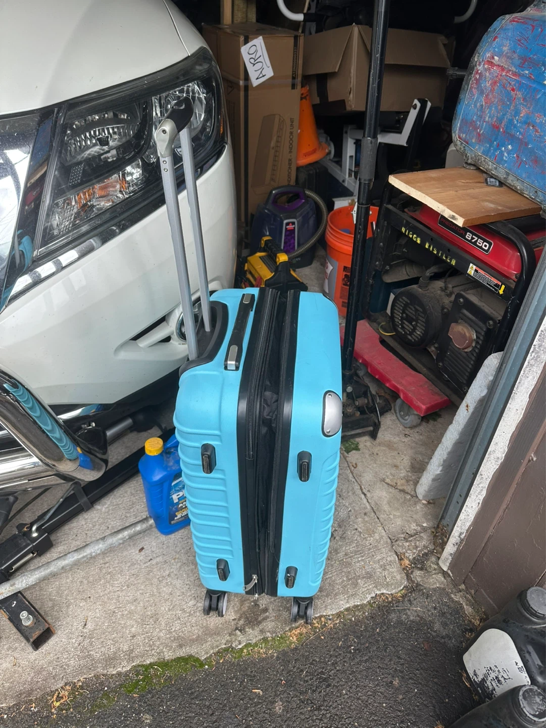 Blue Hardshell Carry-On Luggage - photo 4