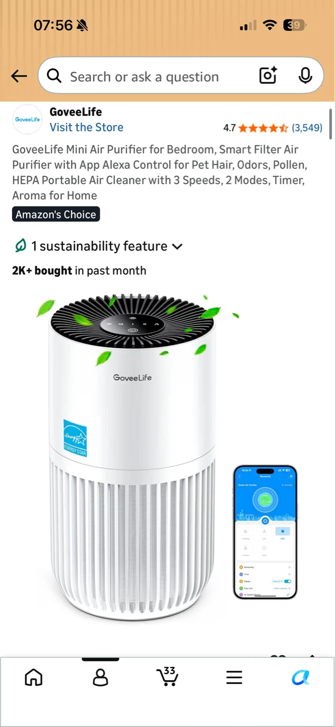 GoveeLife Mini Air Purifier - photo 2