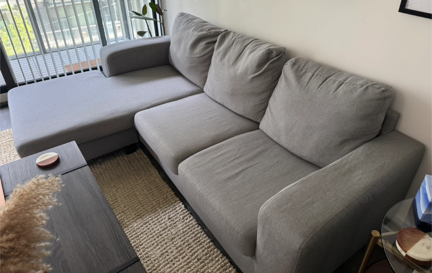 Structube Arnold Grey Sectional Sofa - photo 4