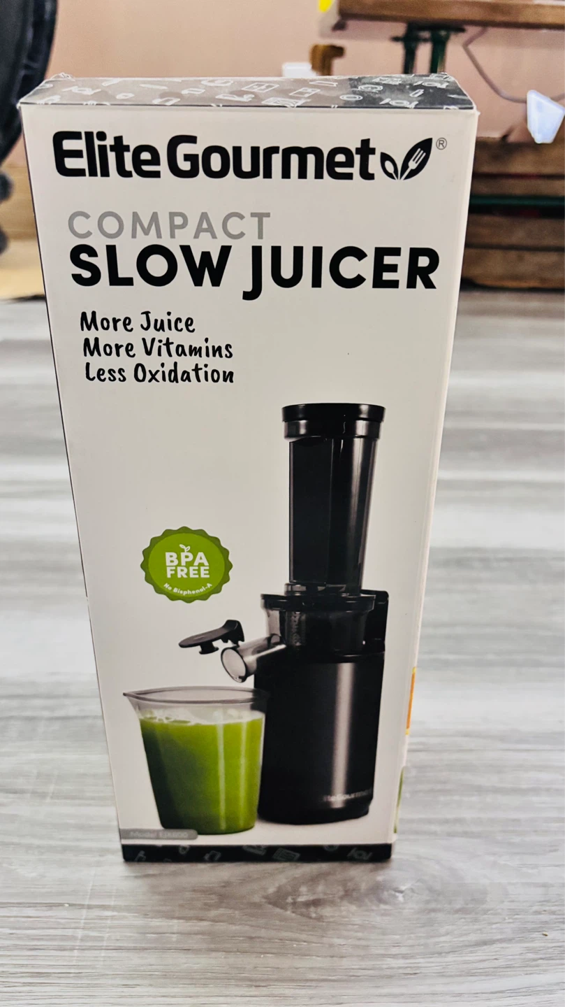 Elite Gourmet Compact Slow Juicer