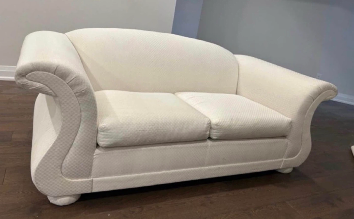 Cream White Sofa and Loveseat - photo 3
