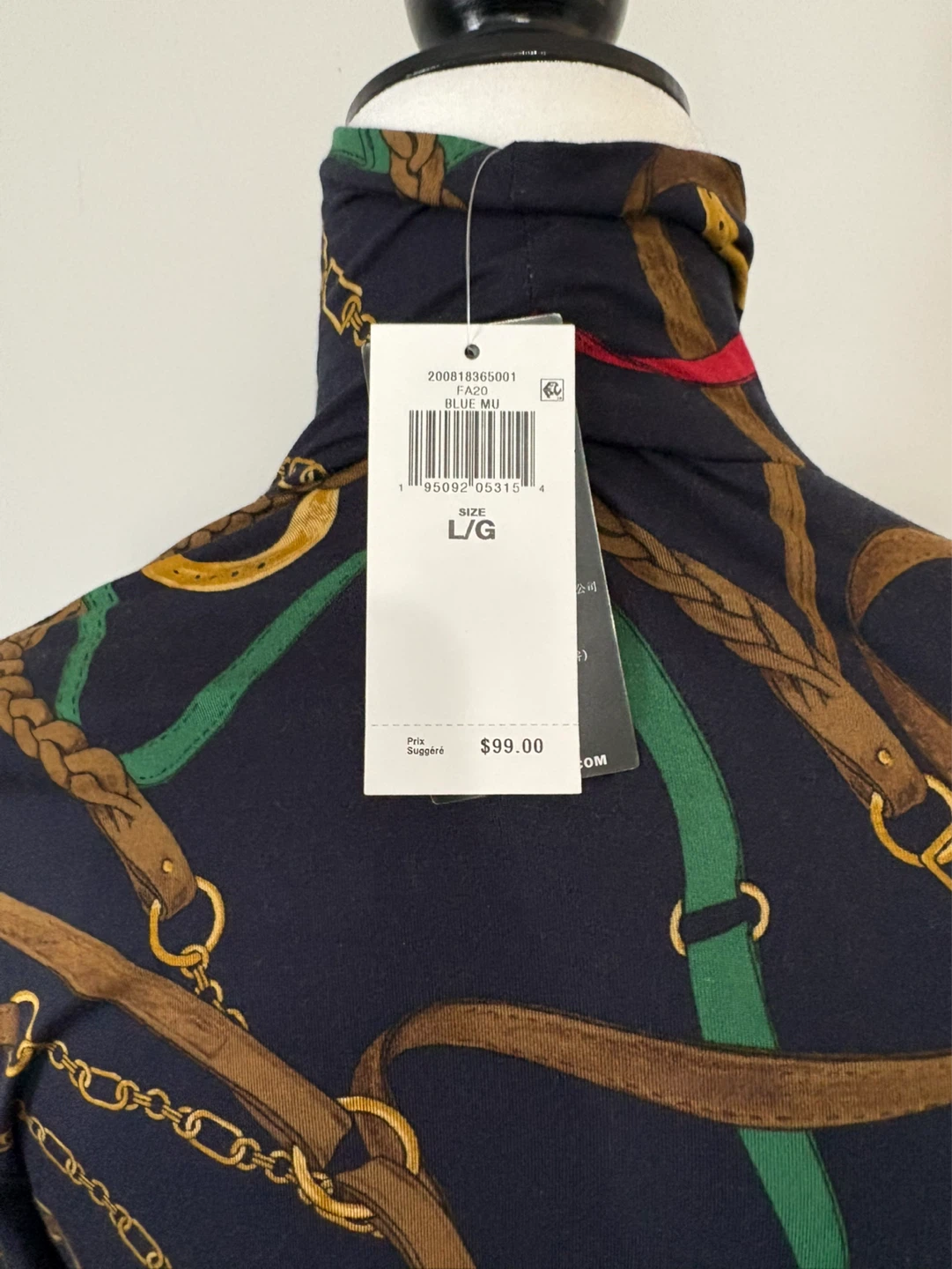 L - NEW! Ralph Lauren Mock Neck Top - photo 4