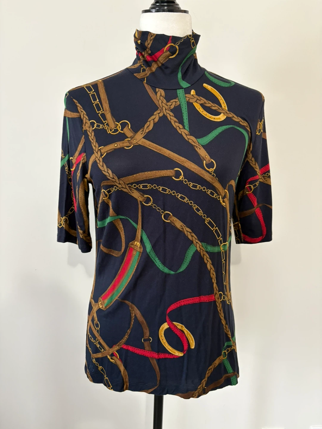 L - NEW! Ralph Lauren Mock Neck Top