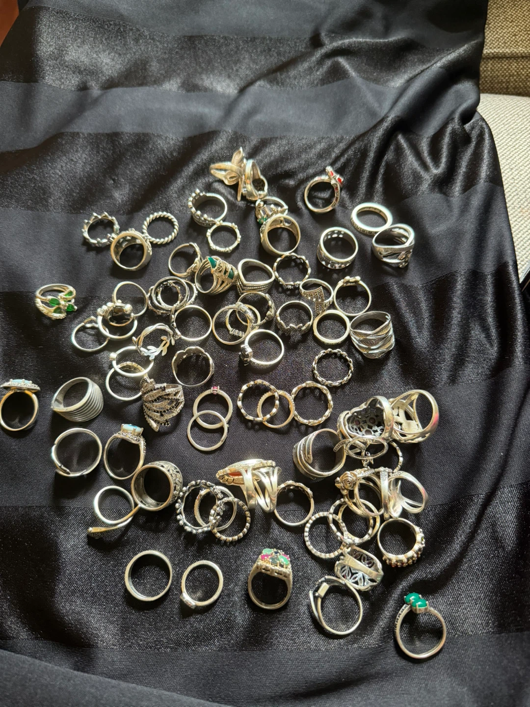 Assorted Rings and Earrings Jewelry Lot
