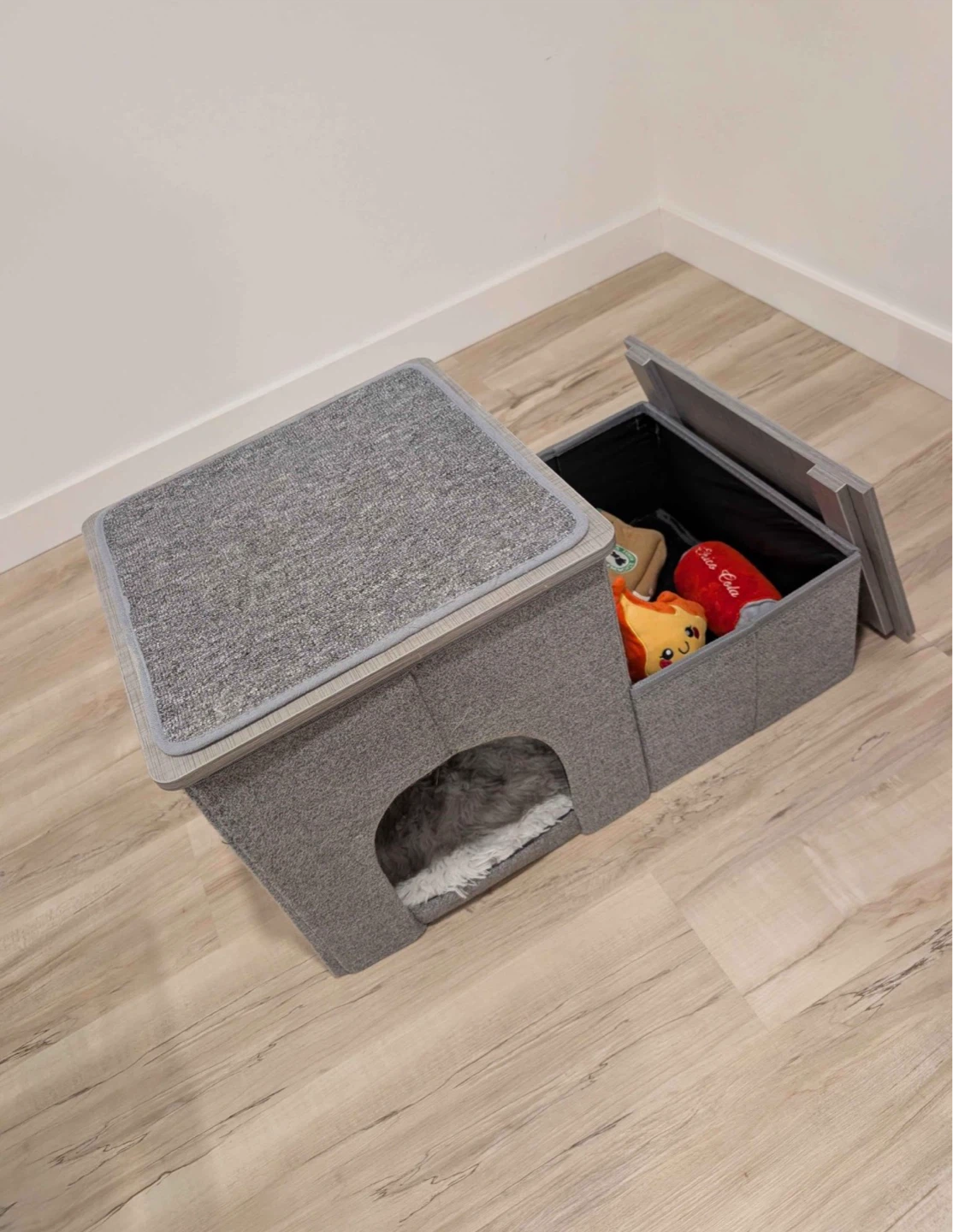 Grey Dog Stairs with Storage - photo 2