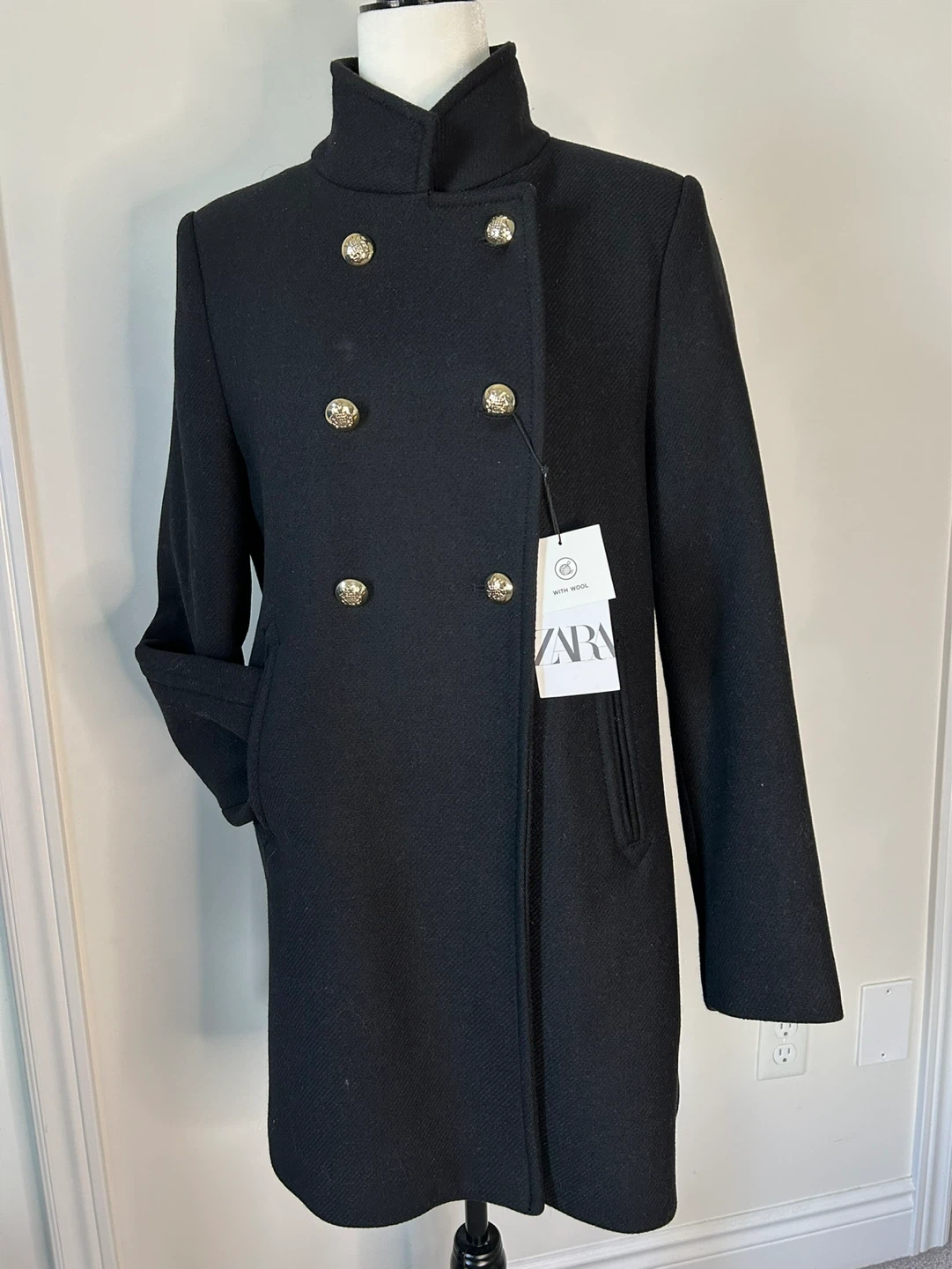 L - NEW with TAG! ZARA Double Breasted  Coat - photo 4