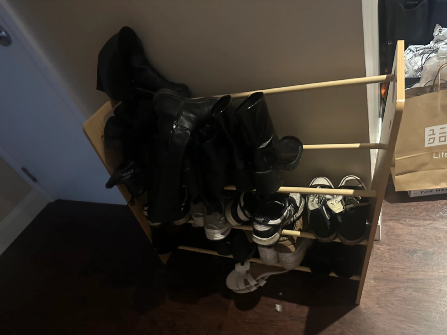 Wooden Shoe Rack