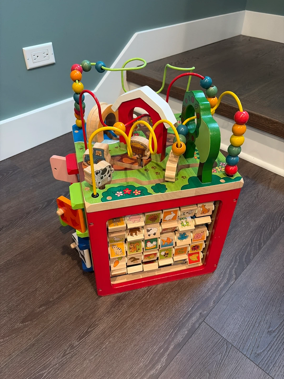 Wooden Activity Cube Toy
