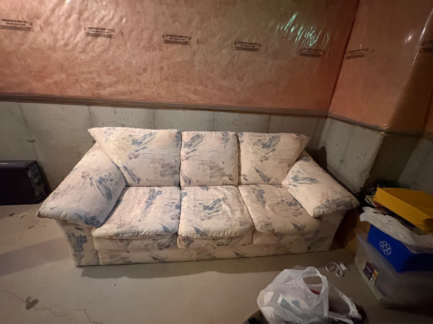 Floral Print Sofa