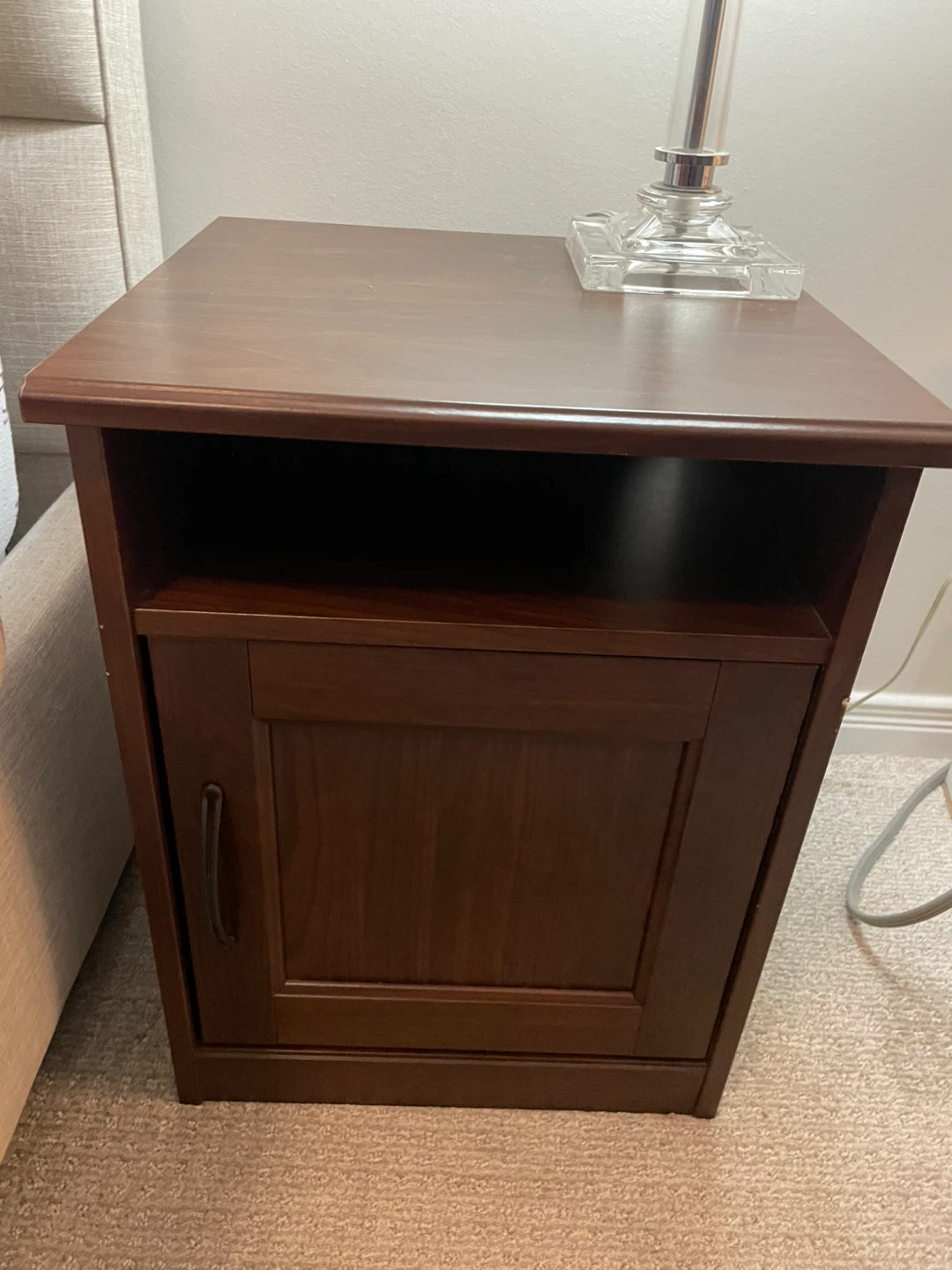 IKEA - Wooden End Table with Cabinet - photo 2