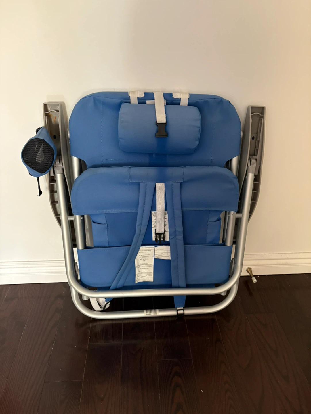 Rio Brands Blue Beach Chair with Cooler Pouch - photo 2