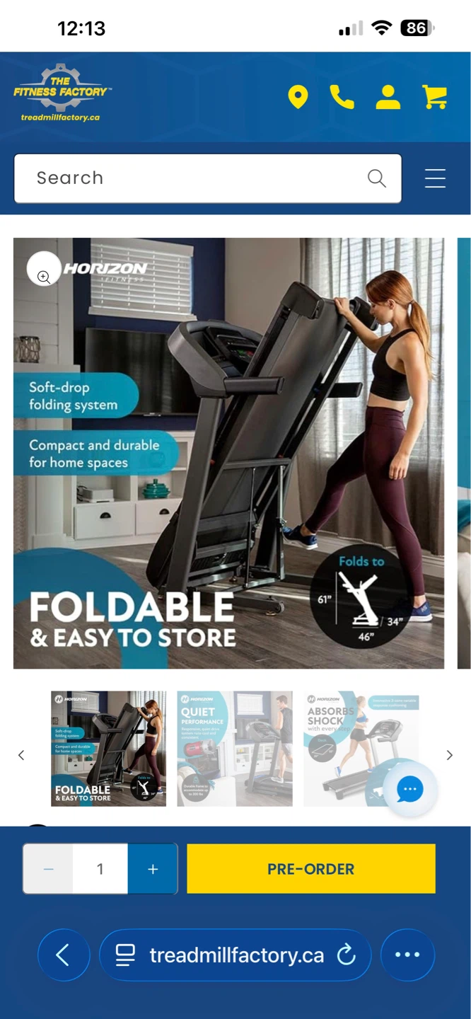 Horizon Fitness T101 Treadmill - photo 3
