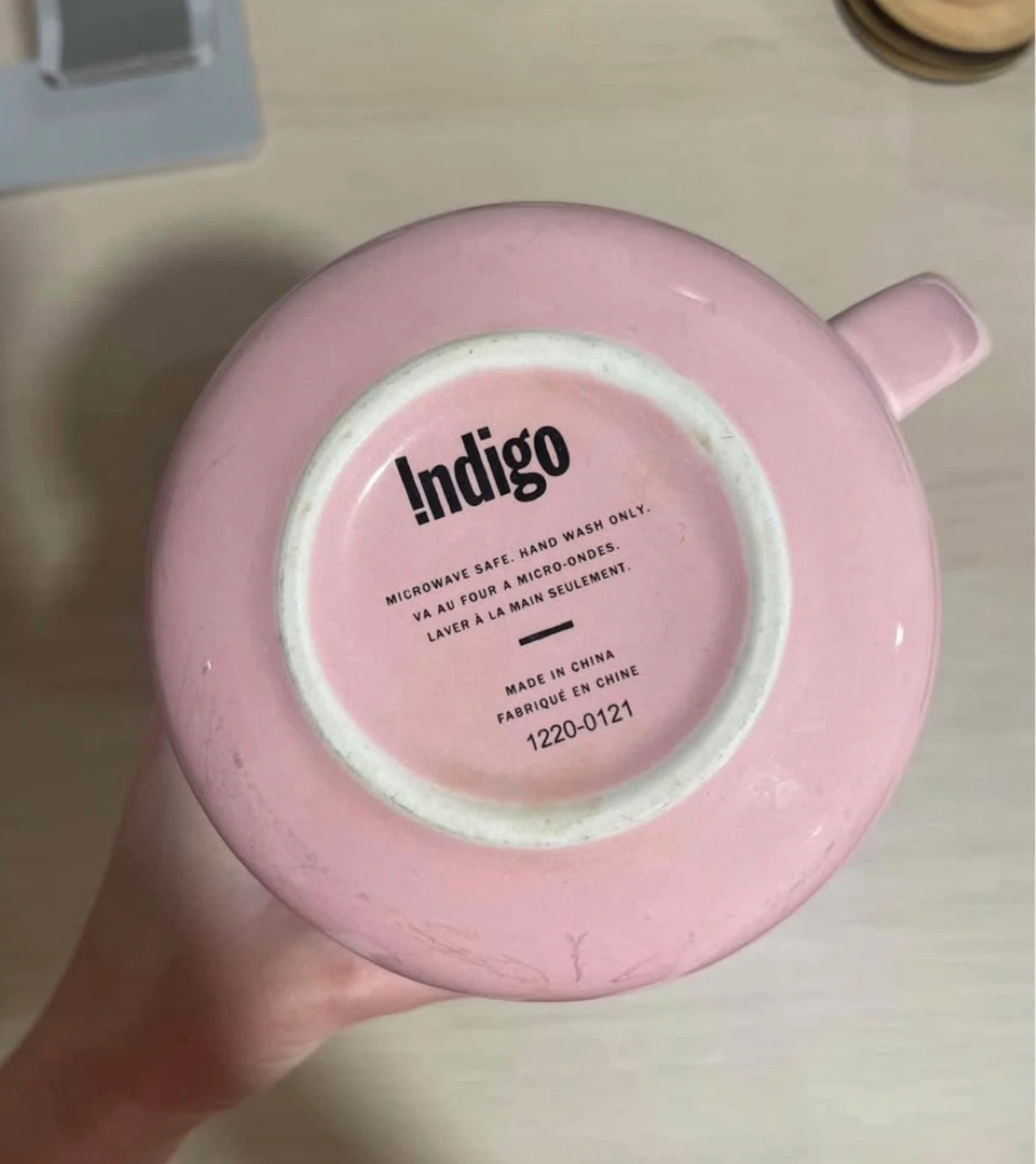 Set of 2 Pink “Wifey” Indigo Mugs - photo 3
