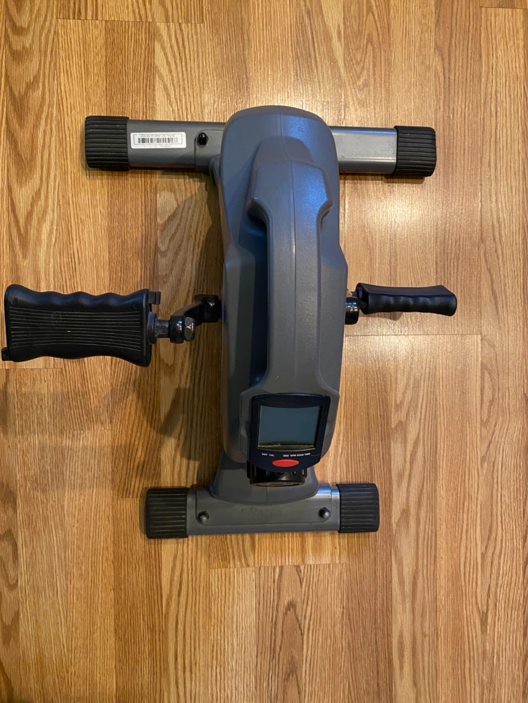 Grey Pedal Exerciser with Digital Display