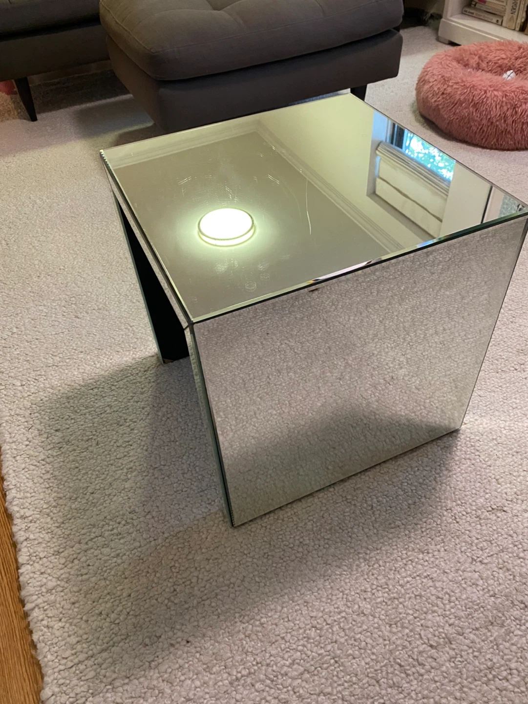 Mirrored End Table - photo 3