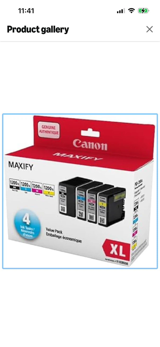 New-Canon MAXIFY PGI-1200XL Ink Cartridges Value Pack