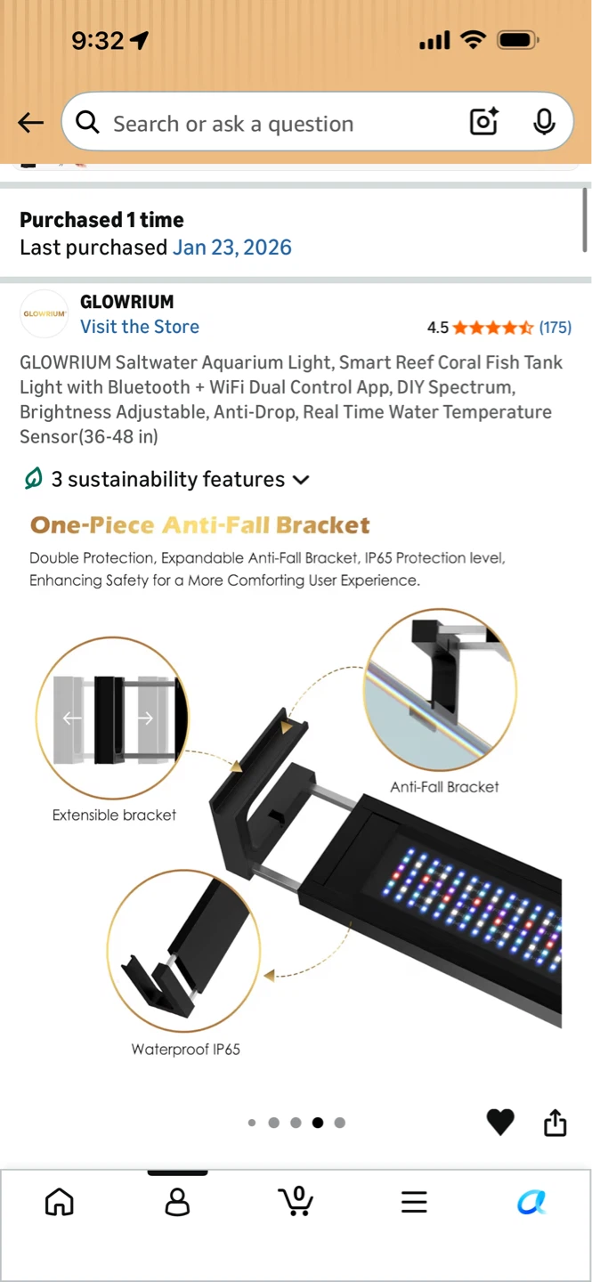 GLOWRIUM Saltwater Aquarium Light