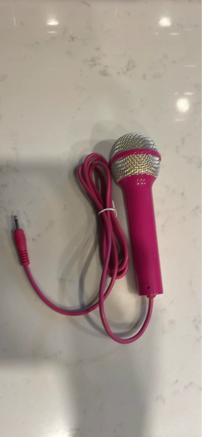 3 Microphones with Cables - White, Black, Pink - photo 3