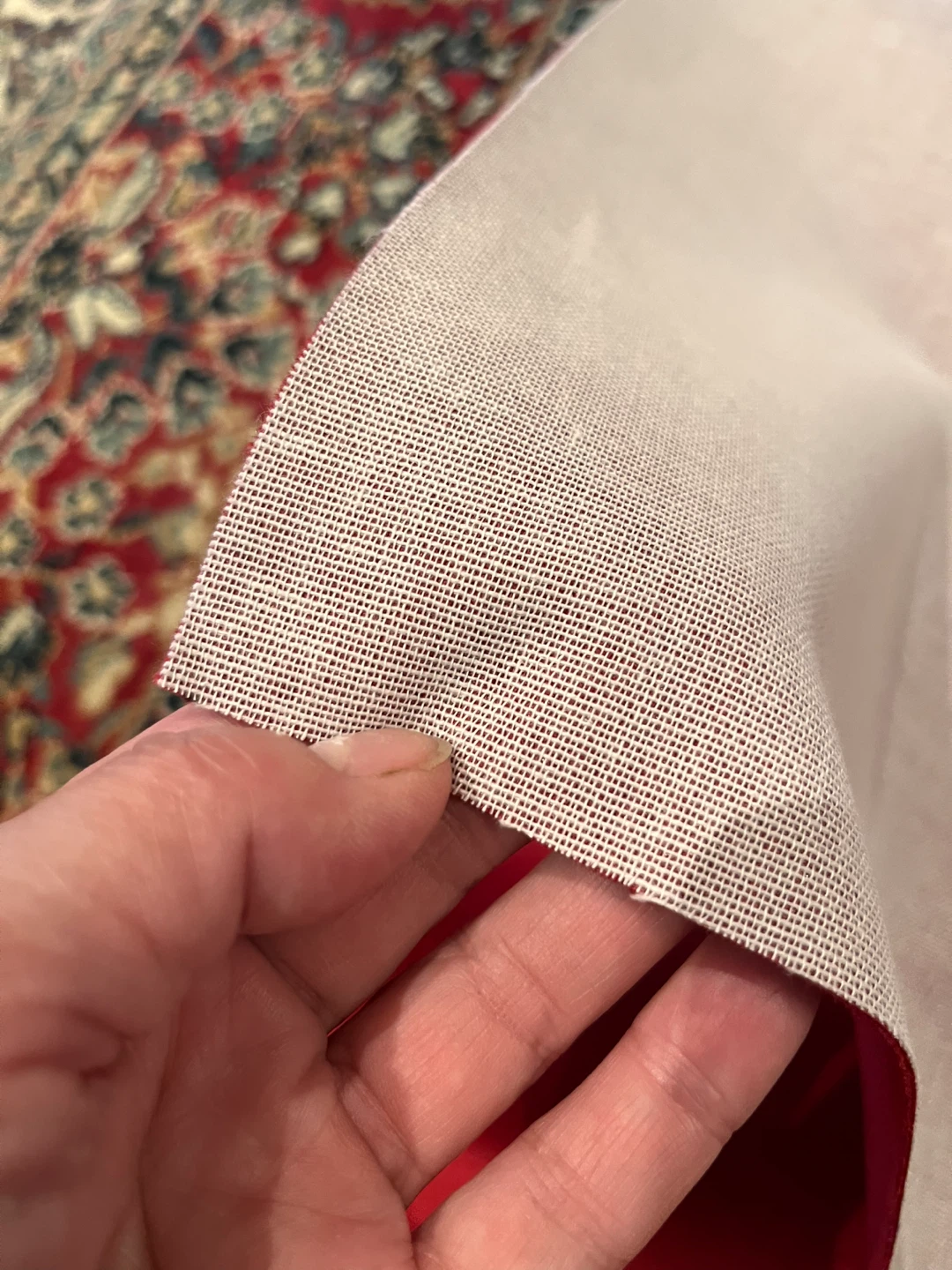 Red velvet upholstery fabric - photo 2