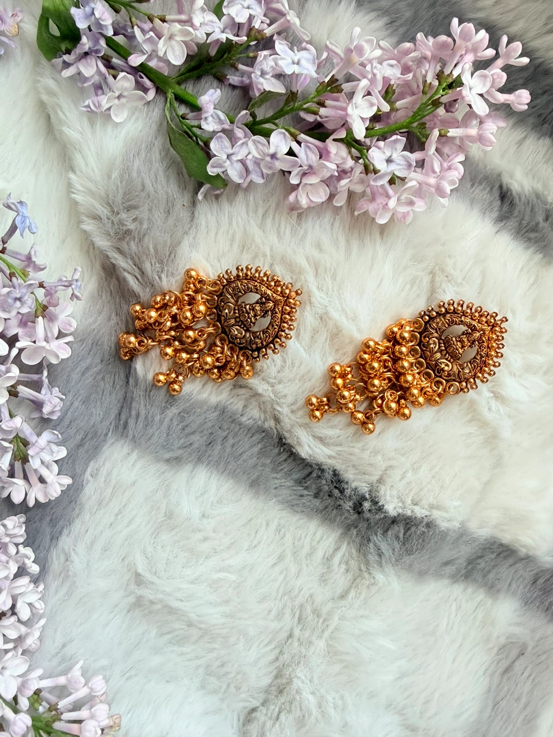 Gold Tone Dangle Earrings - photo 5