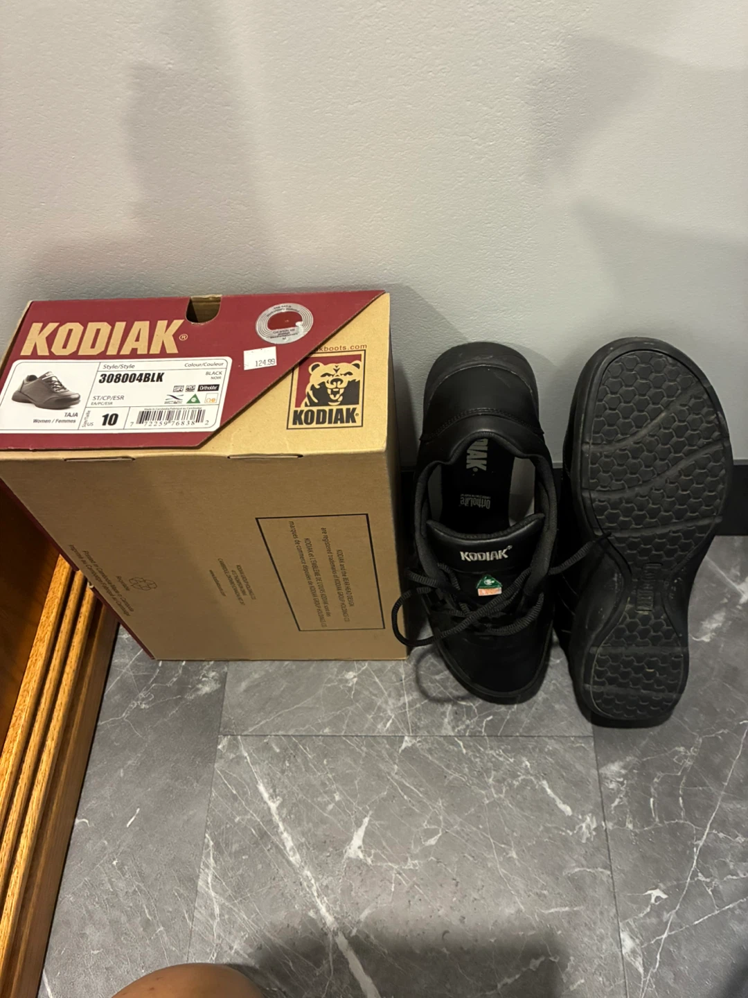 Kodiak Women's Black Safety Shoes Size 10