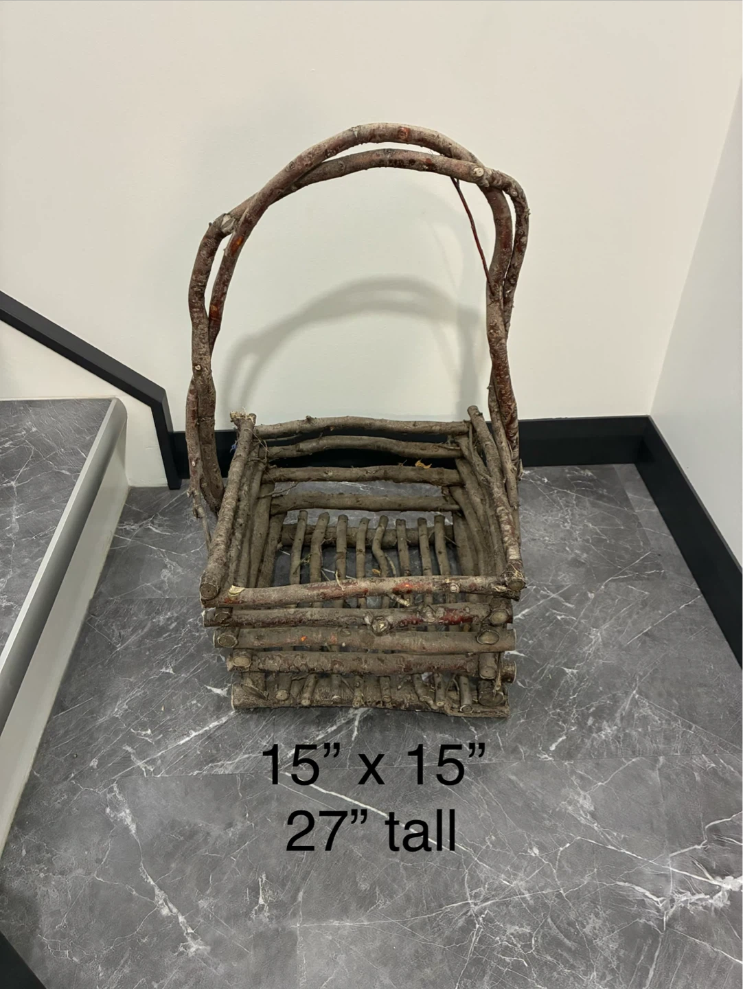 Rustic Willow Basket (plant not included)