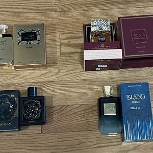 Lattafa Khamrah, Hawas Elixir, Rayhaan, Island Dreams Perfumes
