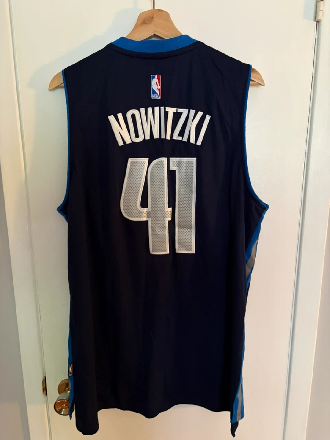 Dallas Mavericks Dirk Nowitzki #41 Basketball Jersey Size L - photo 2