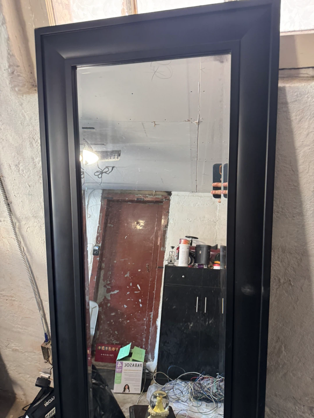 Black Full Length Mirror 73x23