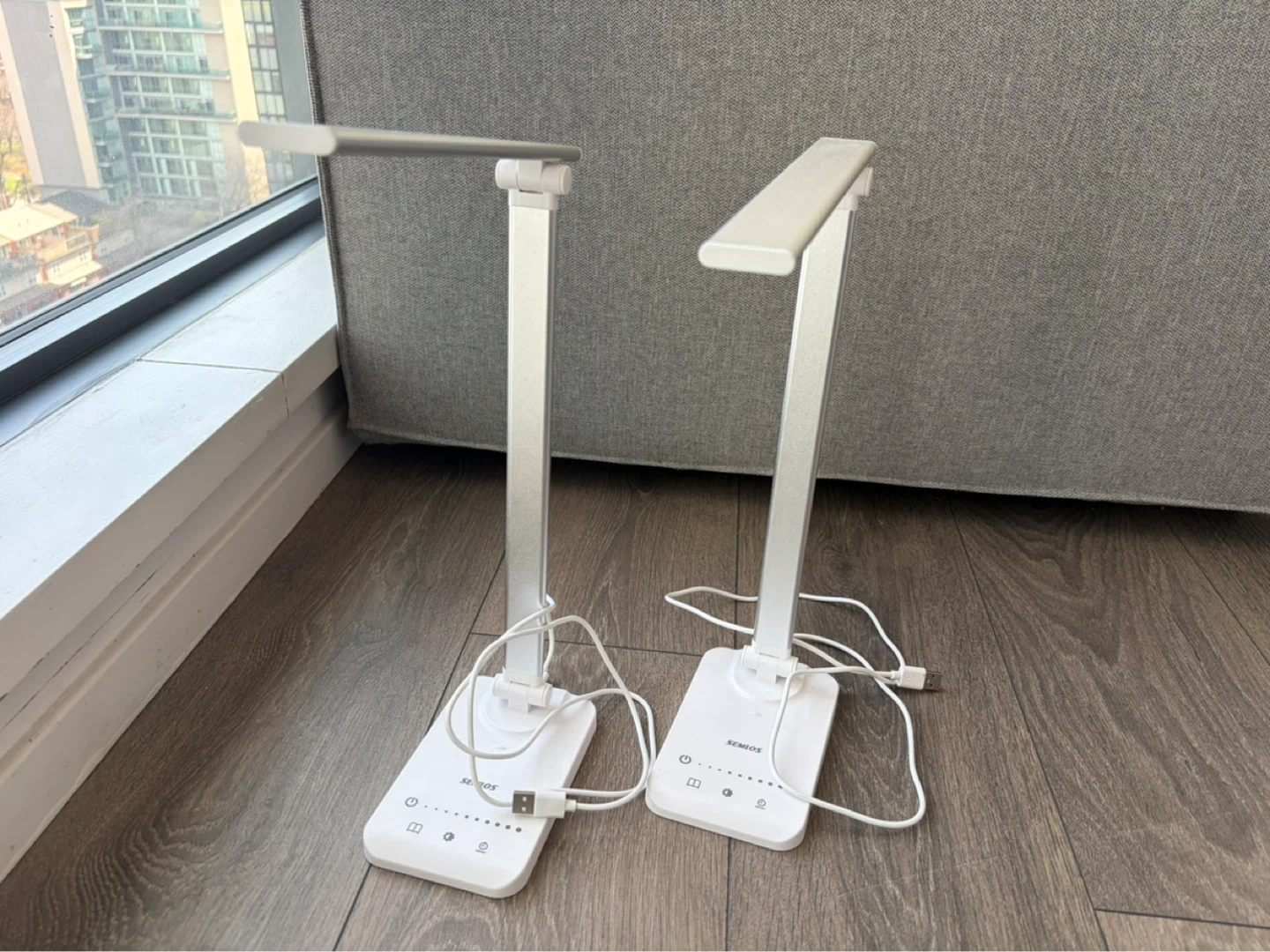 SEMLOS LED Desk Lamps - White, Set of 2 - photo 3