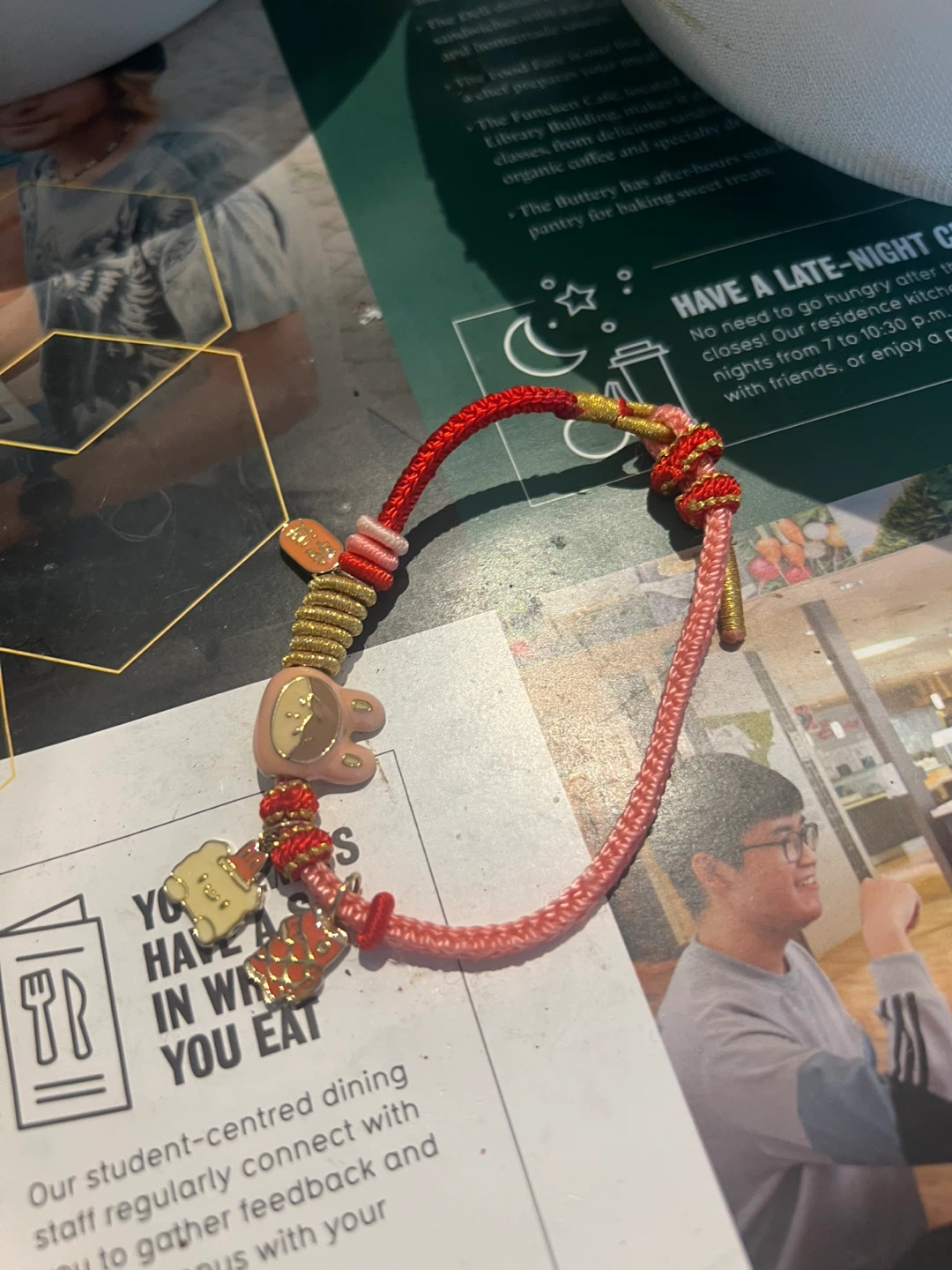 Braided Bracelet with Charms