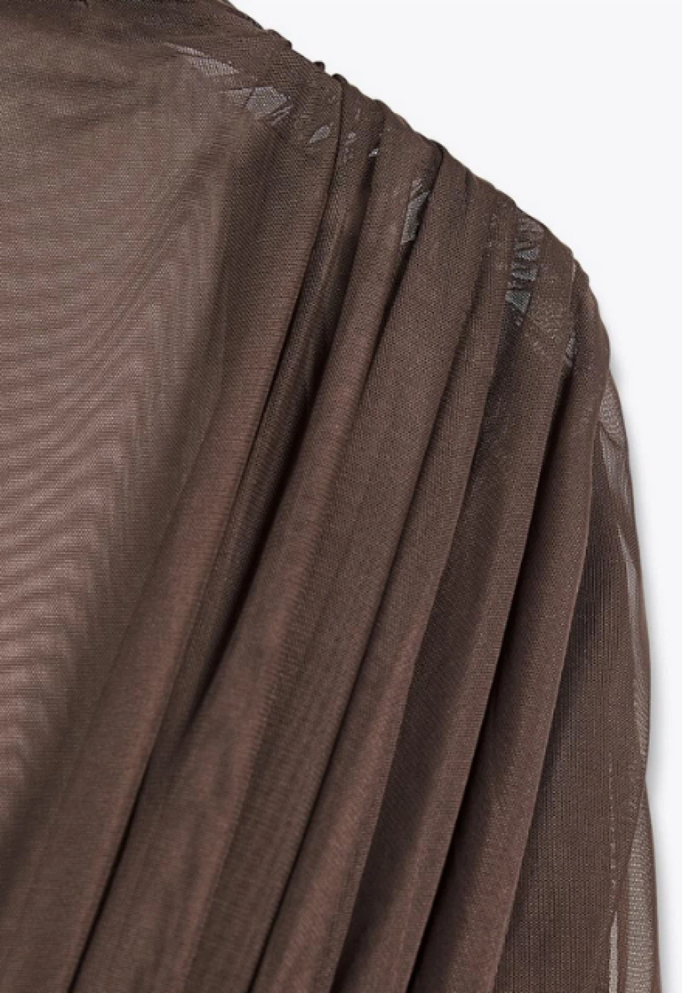 Zara NWT Ruched Mesh Gown Dress XL - photo 4