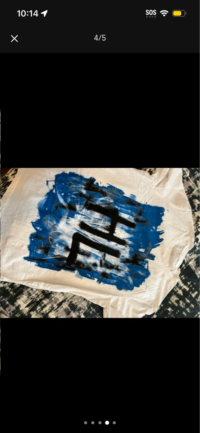 HELMUT LANG White Graphic T-Shirt - photo 4