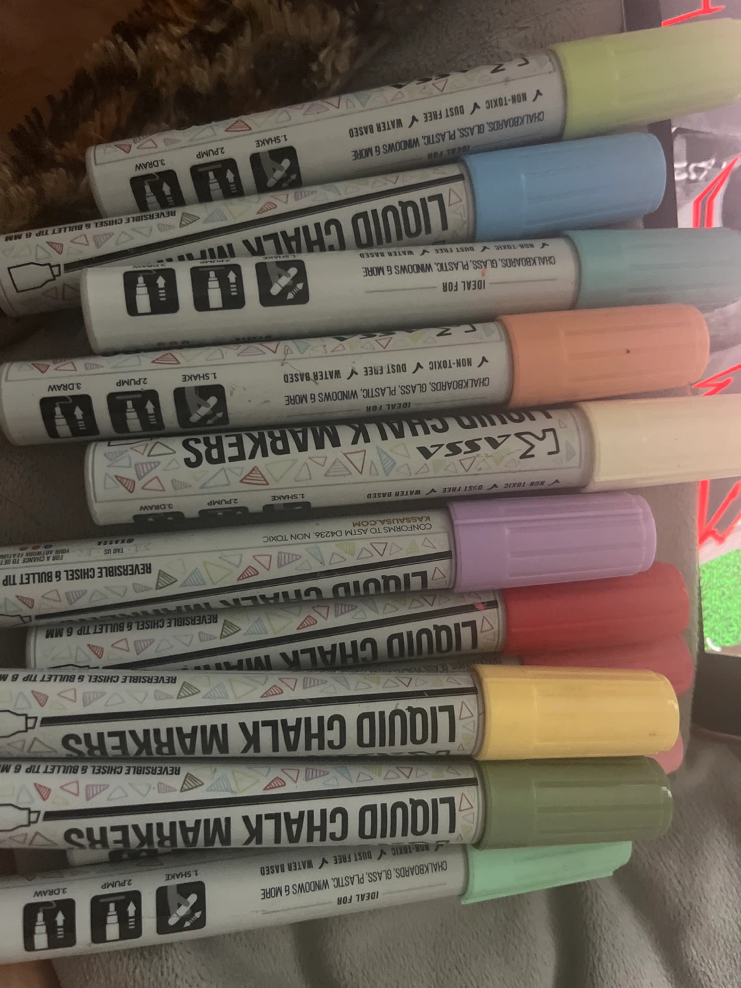 Kassa Liquid Chalk Markers (Set of 12 Colors)