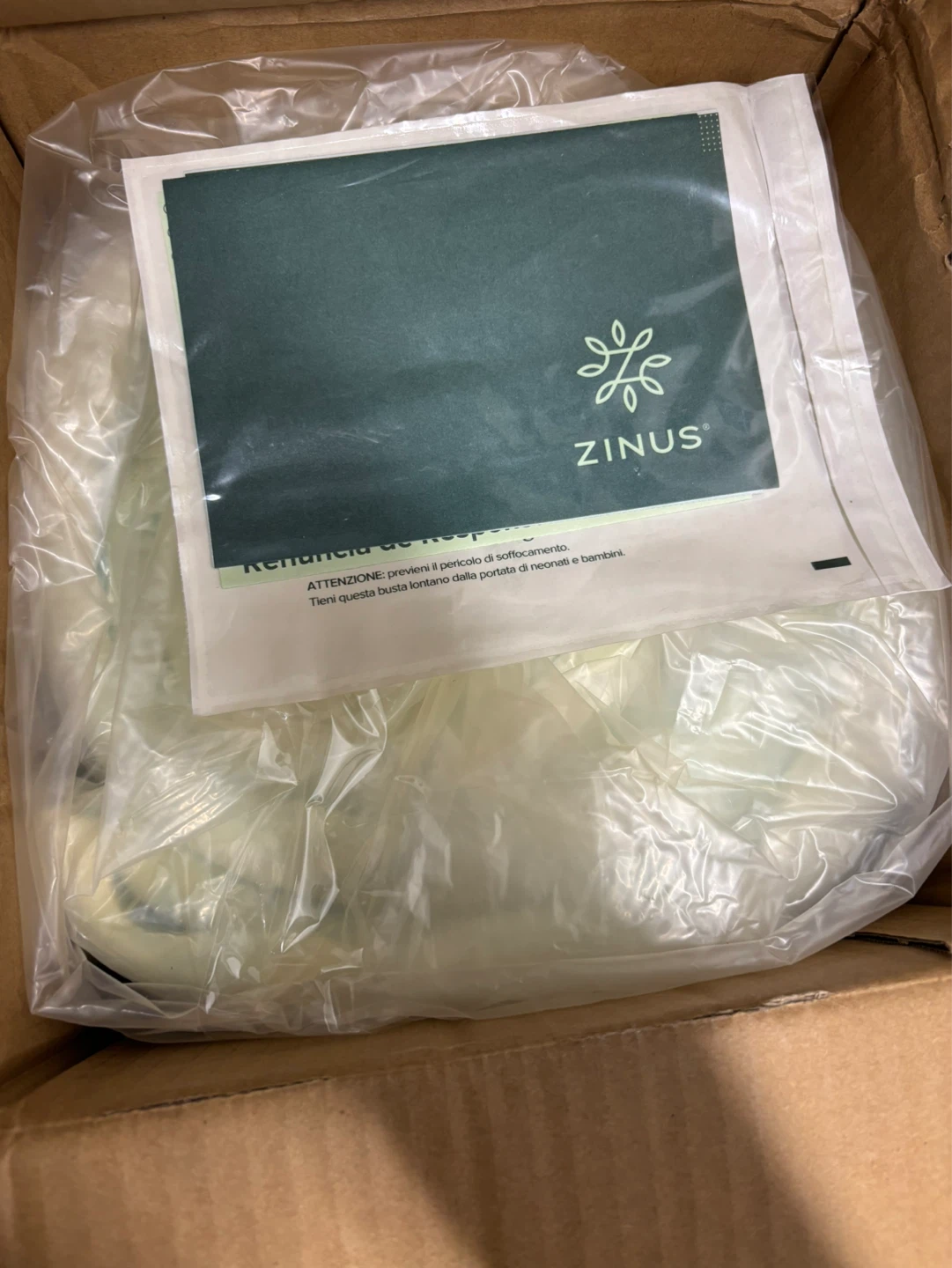 Zinus Blue Cooling Gel Memory Foam  king Mattress Topper