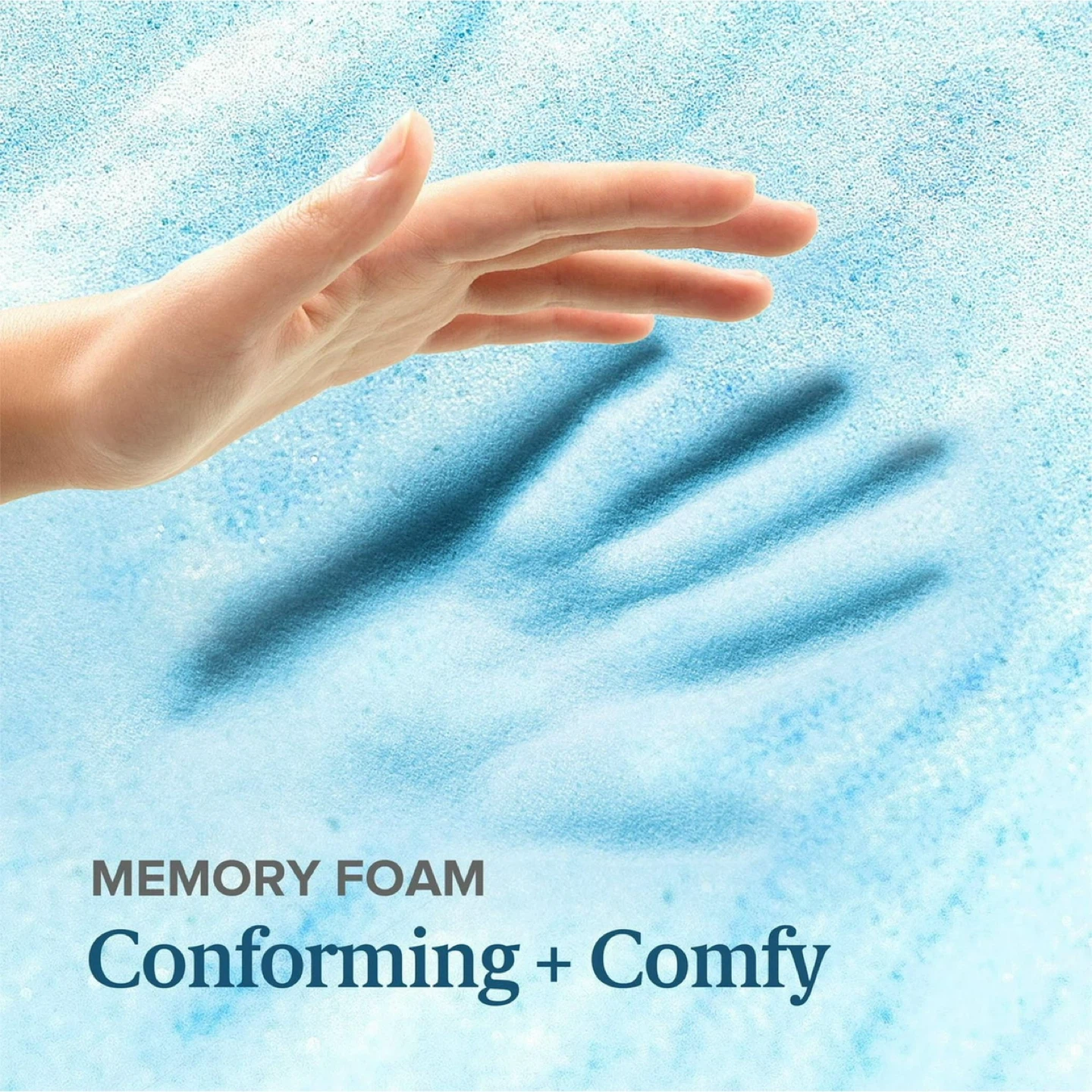 Zinus Blue Cooling Gel Memory Foam  king Mattress Topper - photo 4