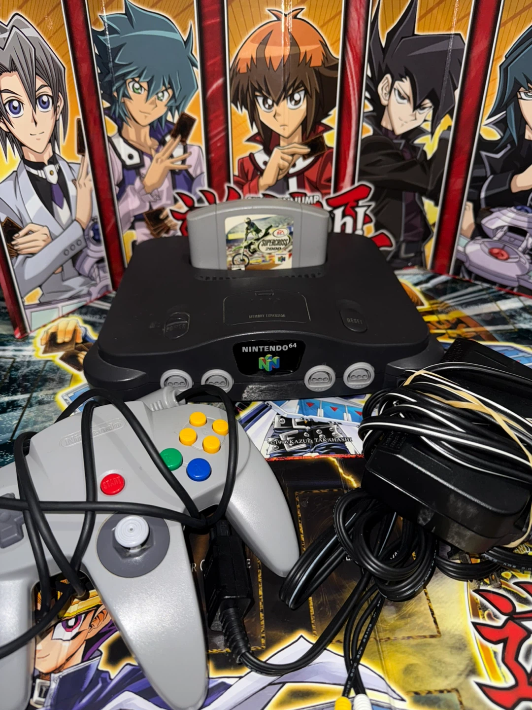 Nintendo 64 N64 Game Console with Controller and Supercross 2000